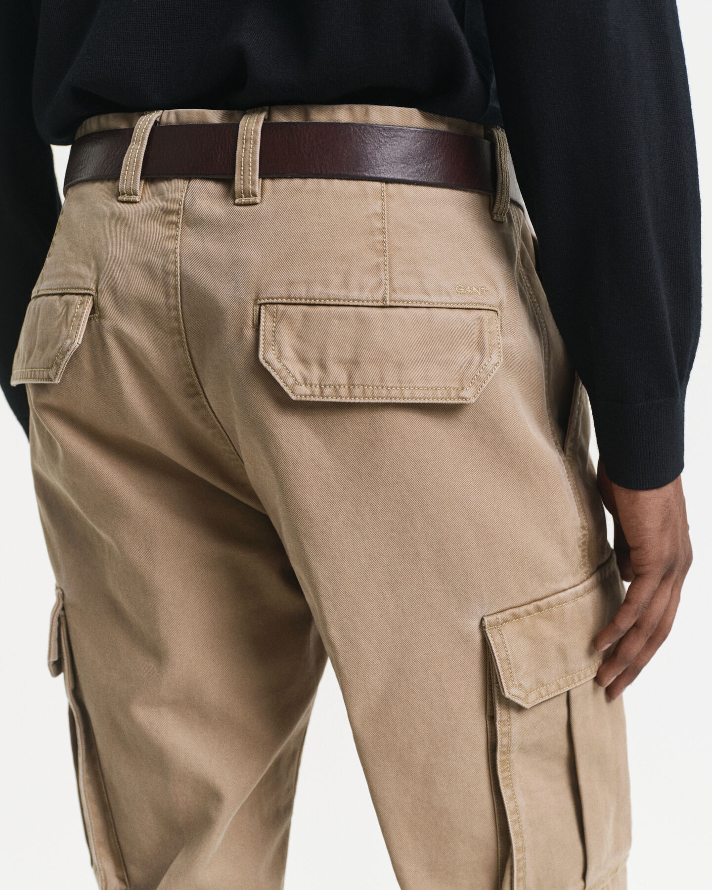 Pantalones cargo Regular Fit de sarga de algodón