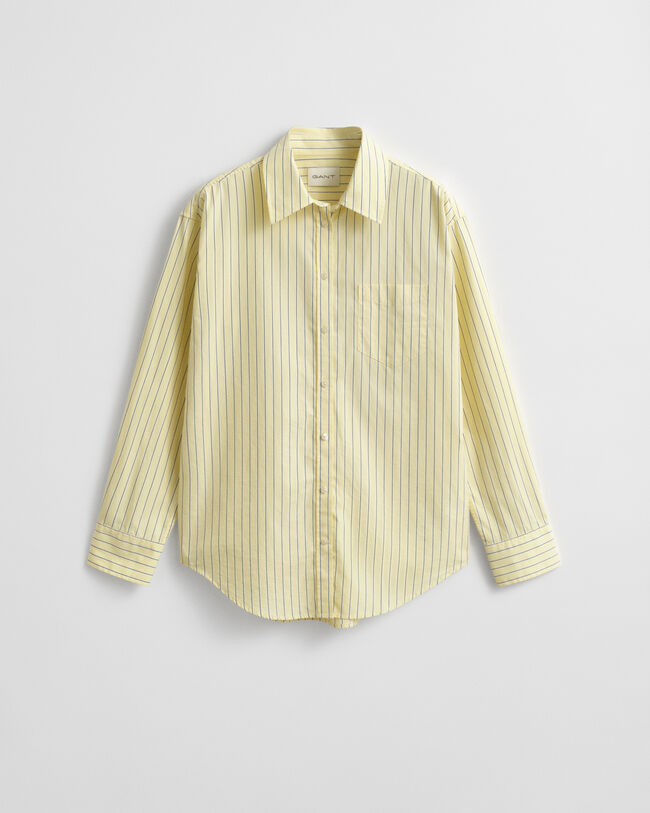 Camisa Relaxed Fit de popelina a rayas