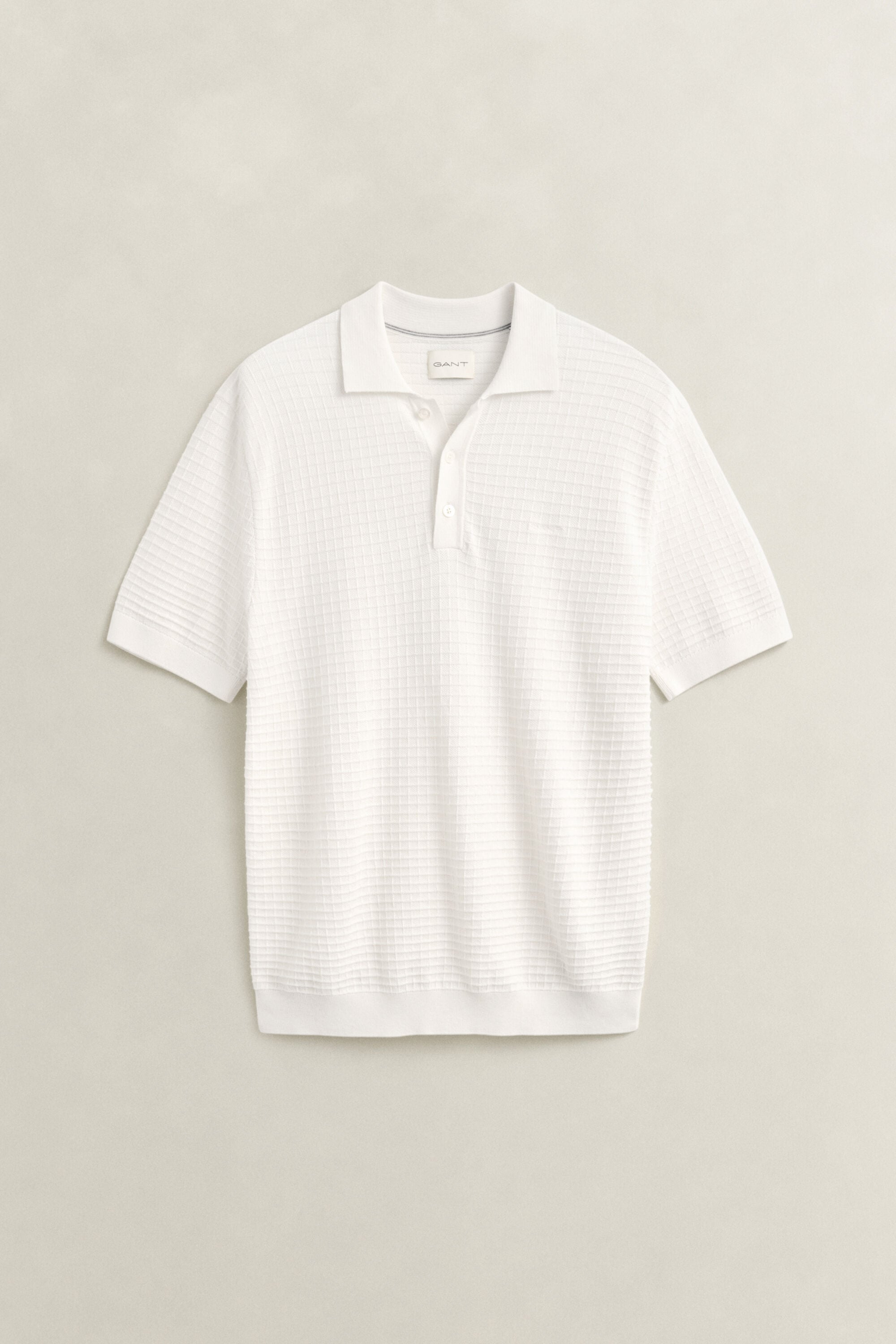 Jersey tipo polo con textura