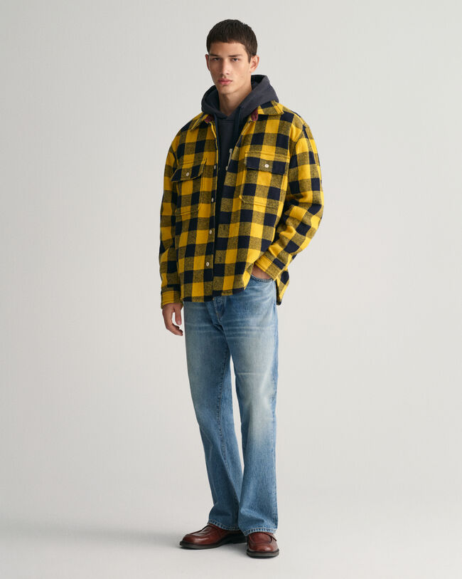 Sobrecamisa Buffalo en mezcla de lana