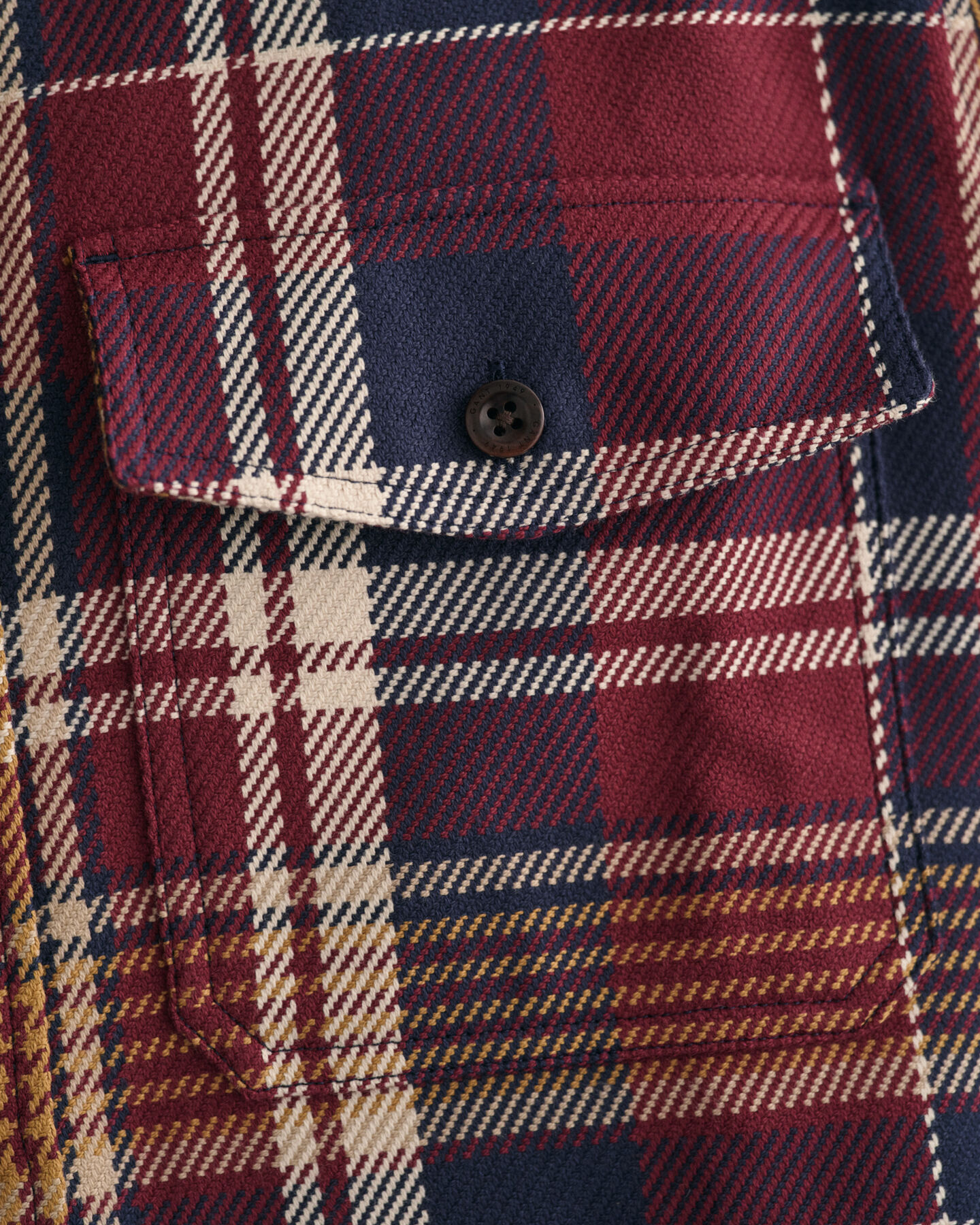 Sobrecamisa de sarga gruesa a cuadros