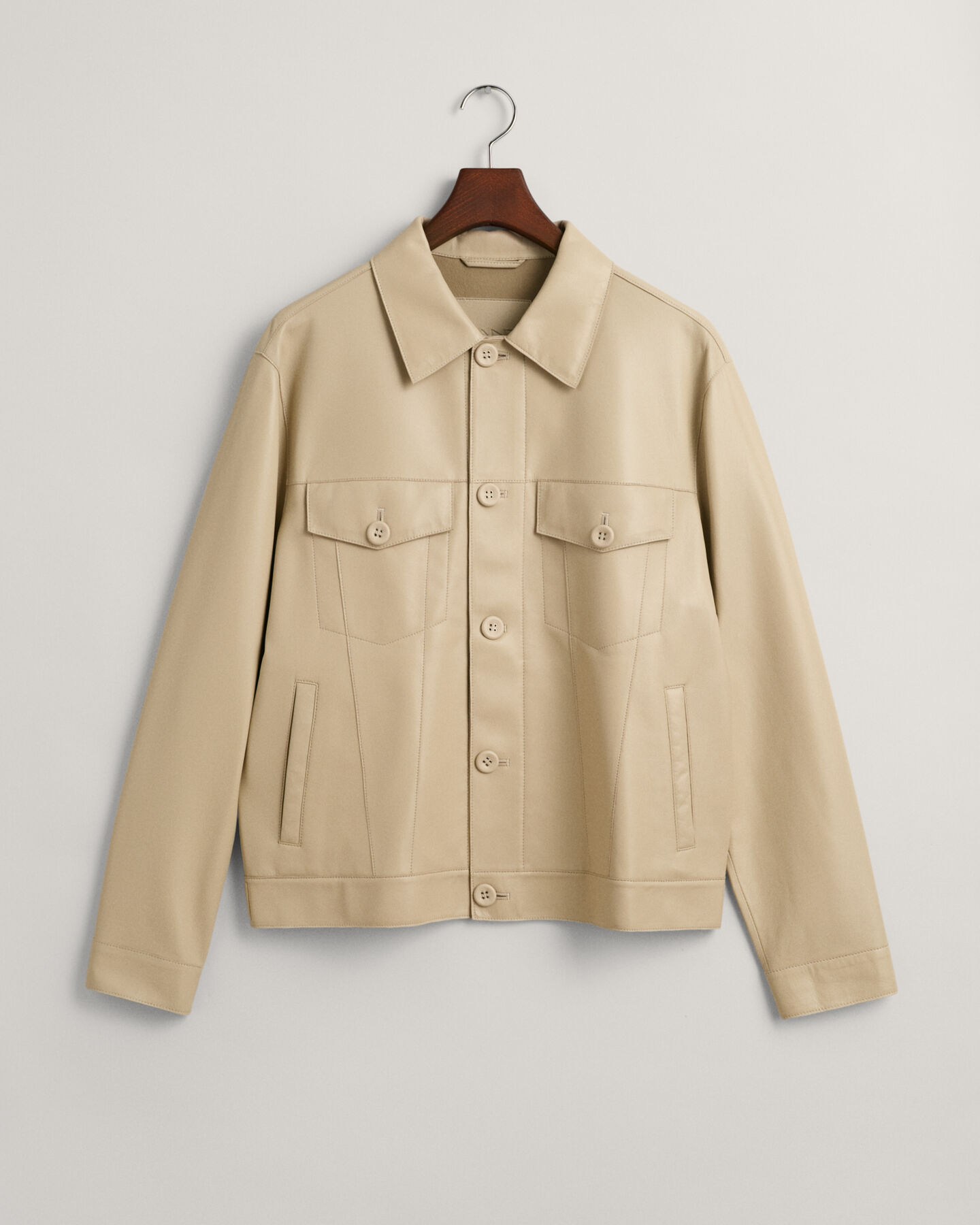 Cazadora de piel Trucker