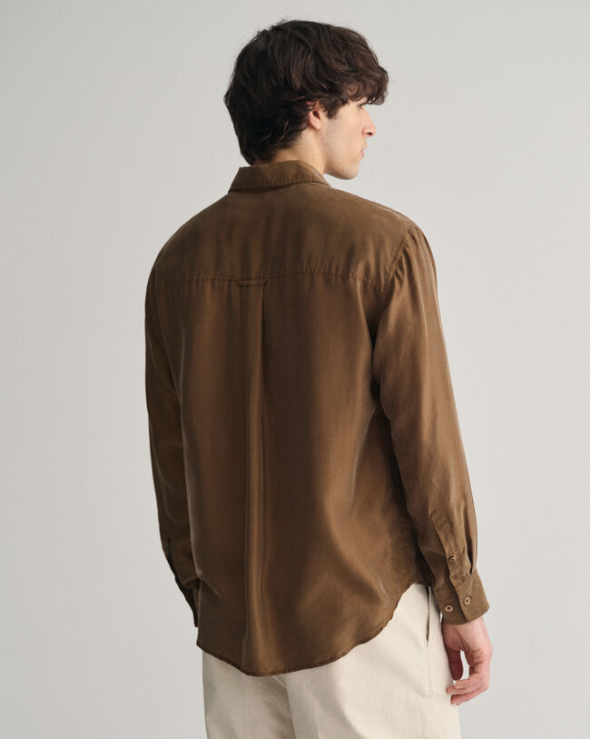 Camisa Relaxed Fit de seda