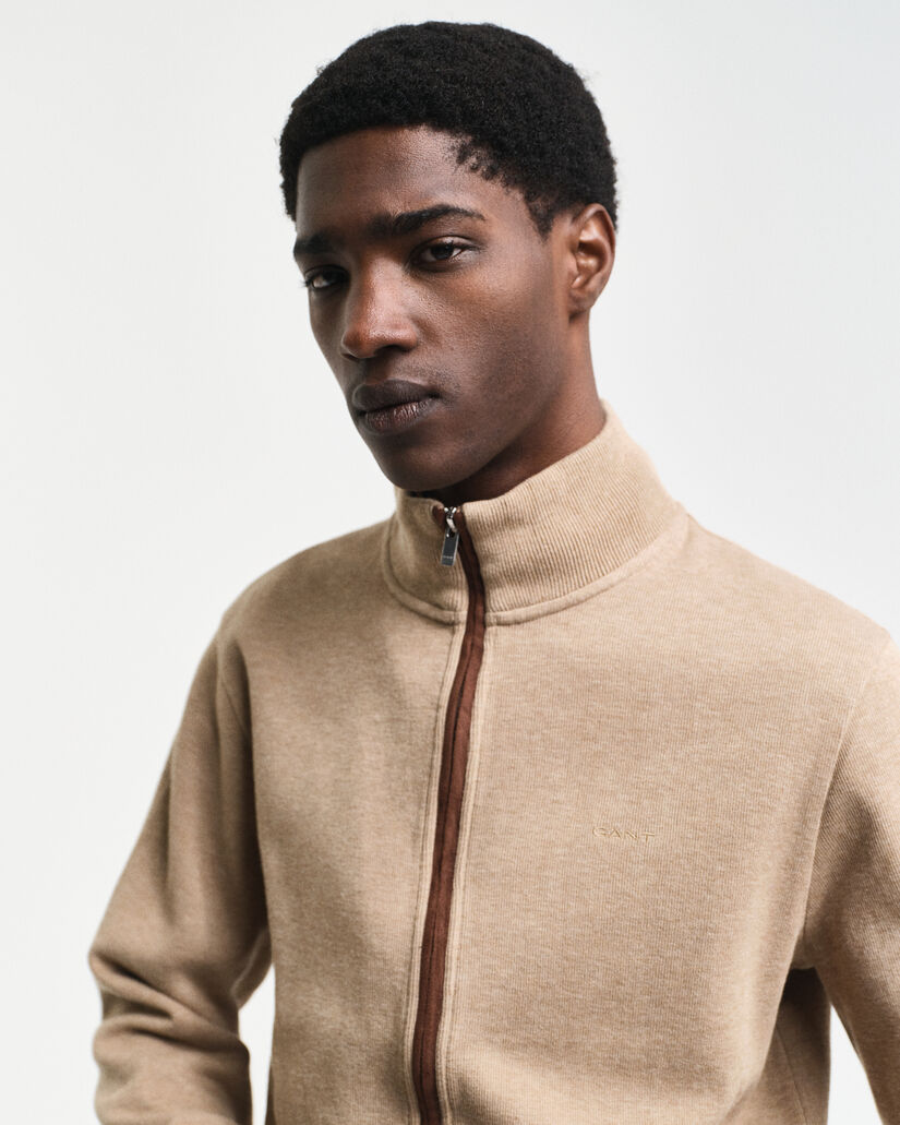 Cárdigan Sacker Rib con cremallera