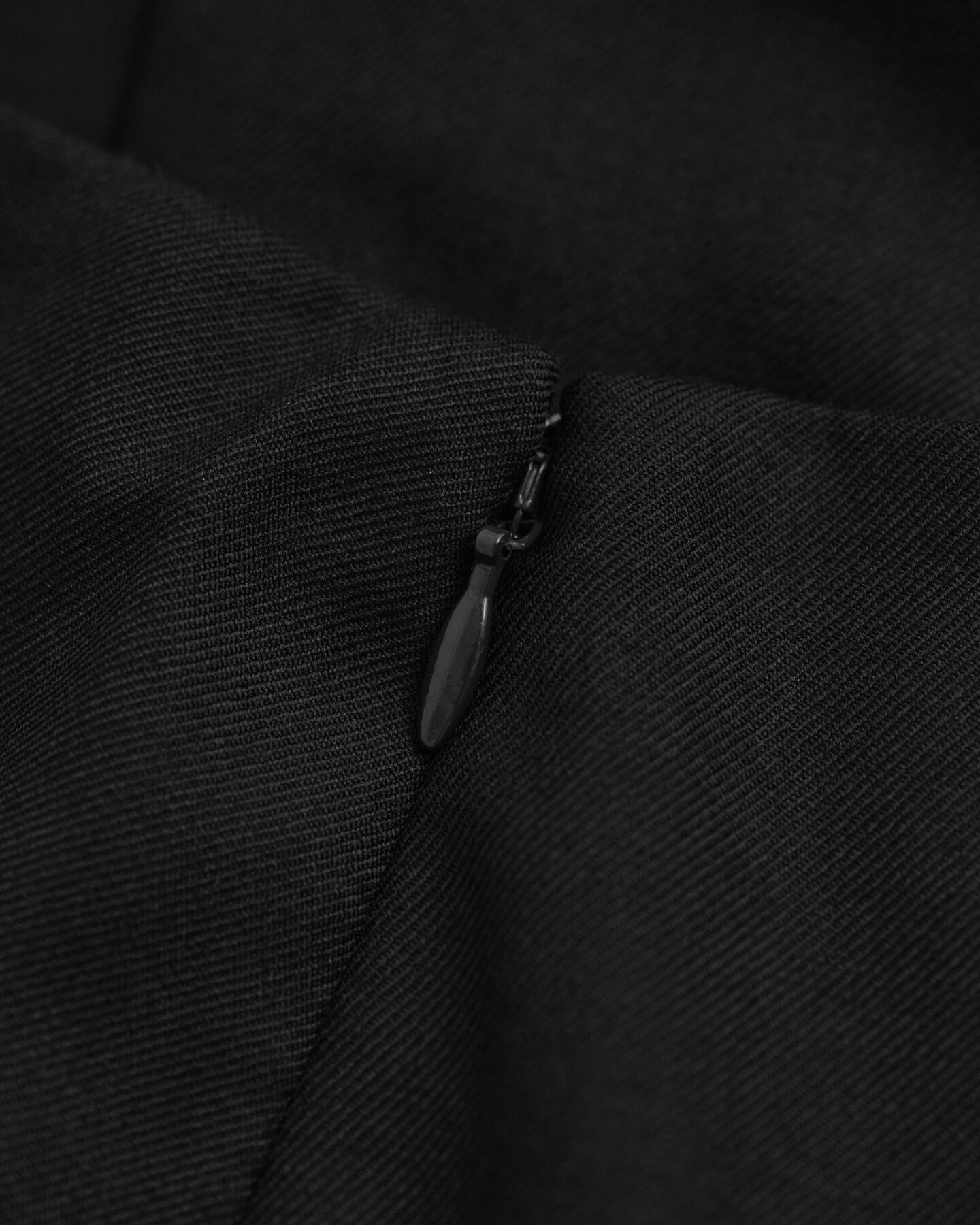 Falda midi de tubo en mezcla de lana