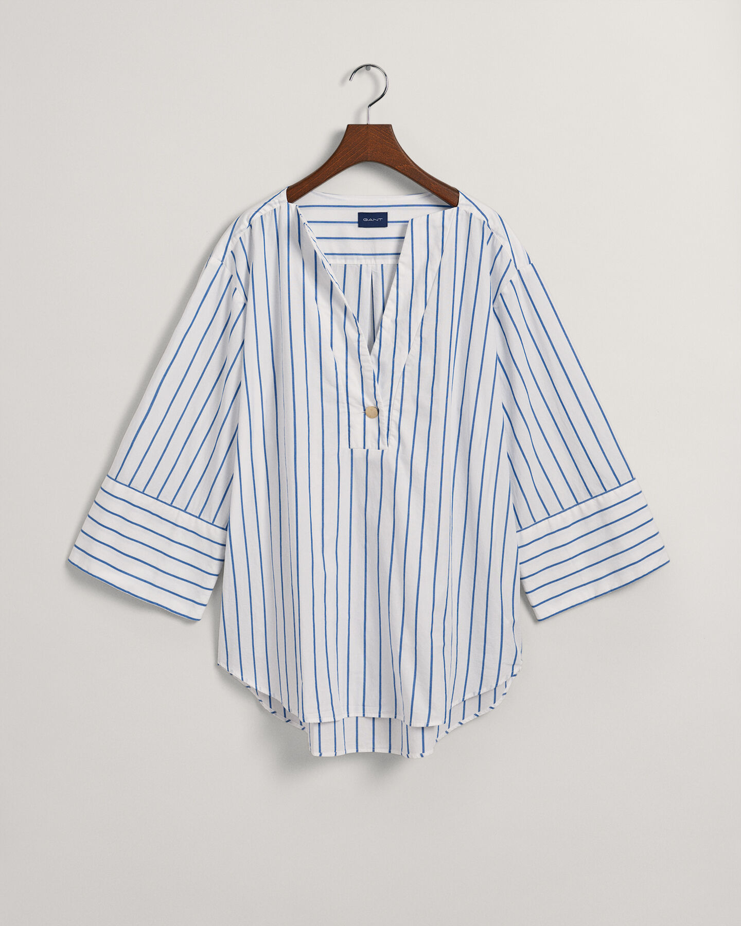 Camisa Relaxed Fit Popover a rayas
