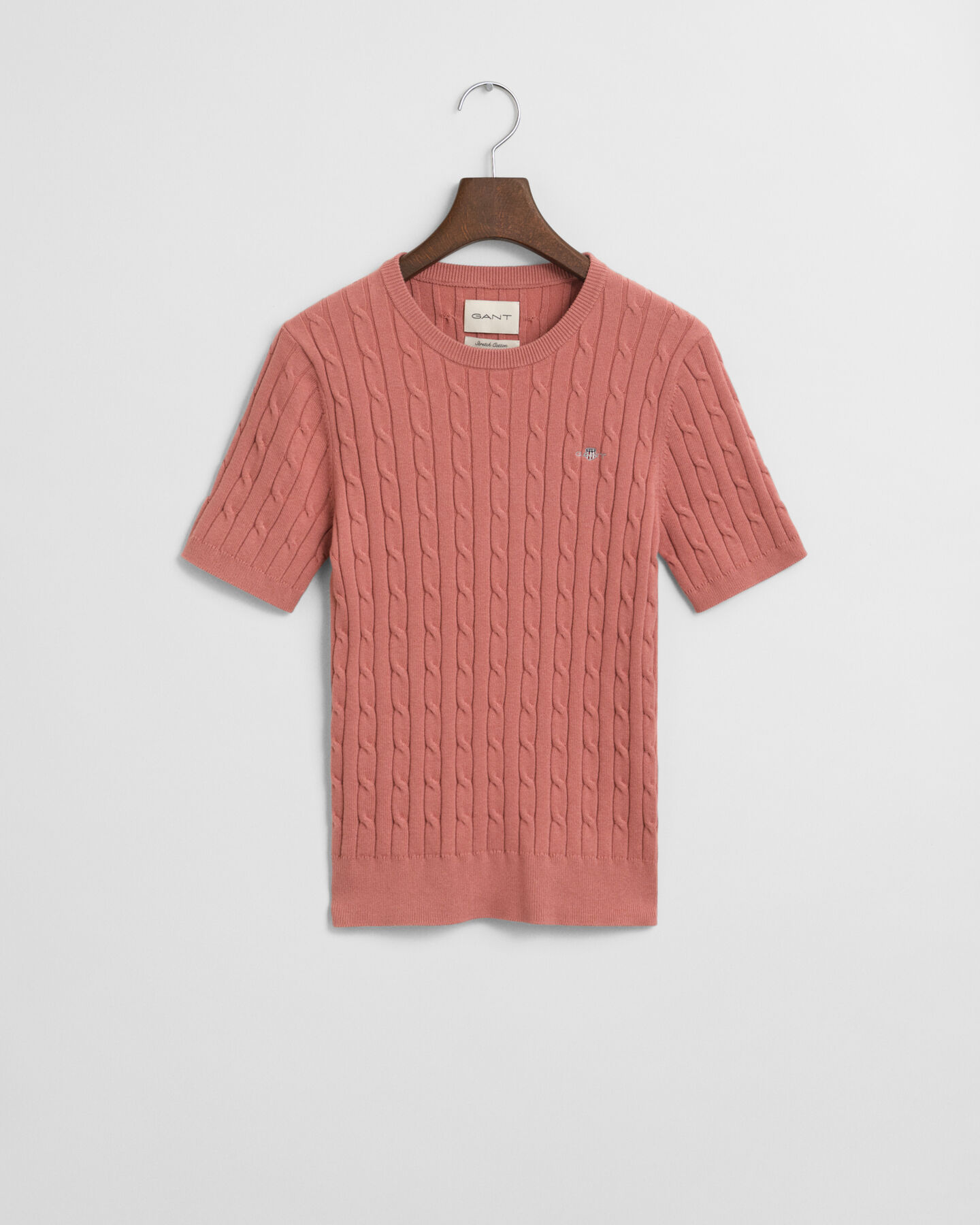 Jersey de punto de ochos en algodón elástico