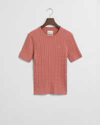 Jersey de punto de ochos en algodón elástico