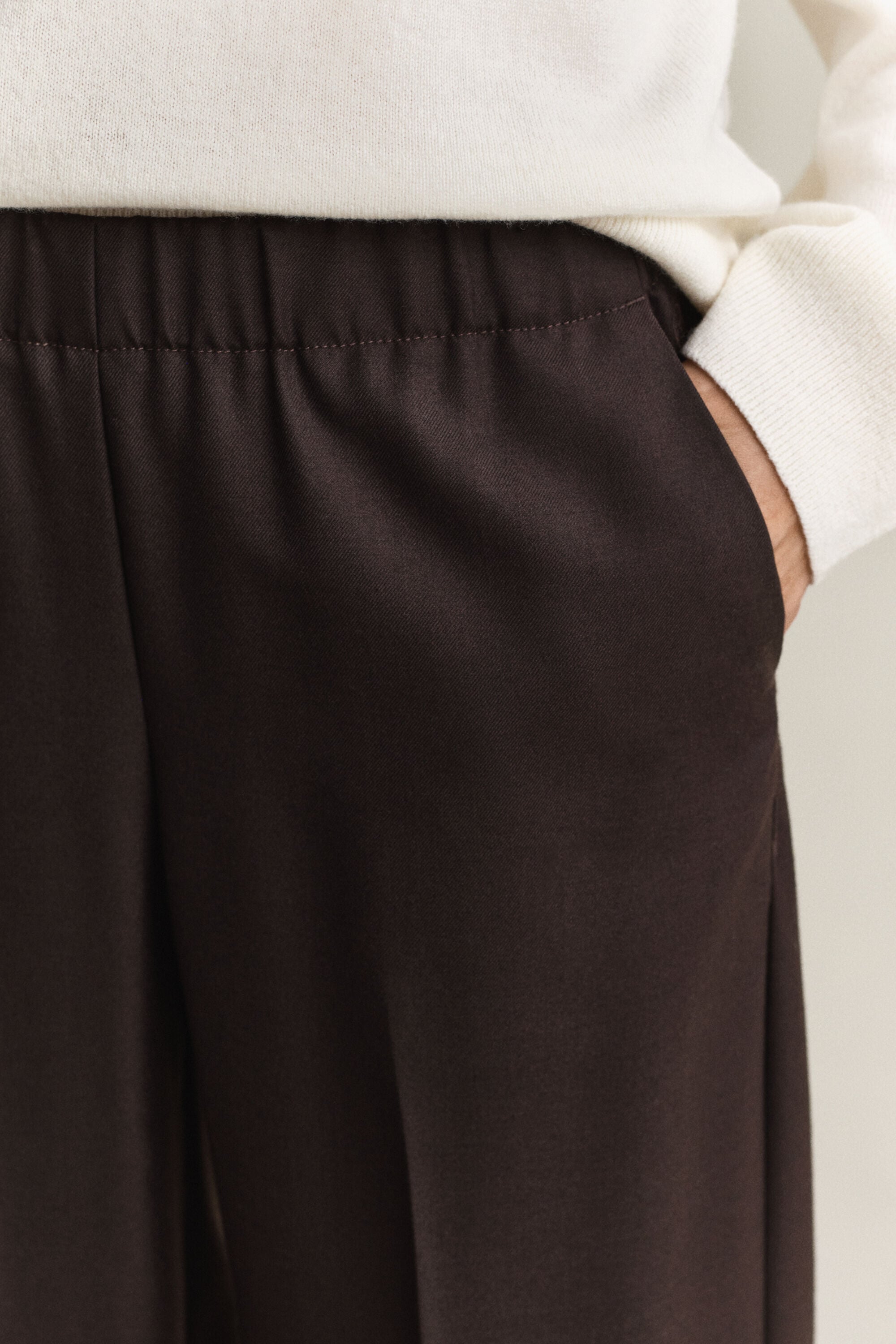 Pantalones de mezcla de lana