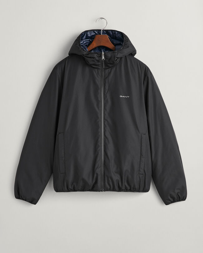 Chaqueta reversible con capucha