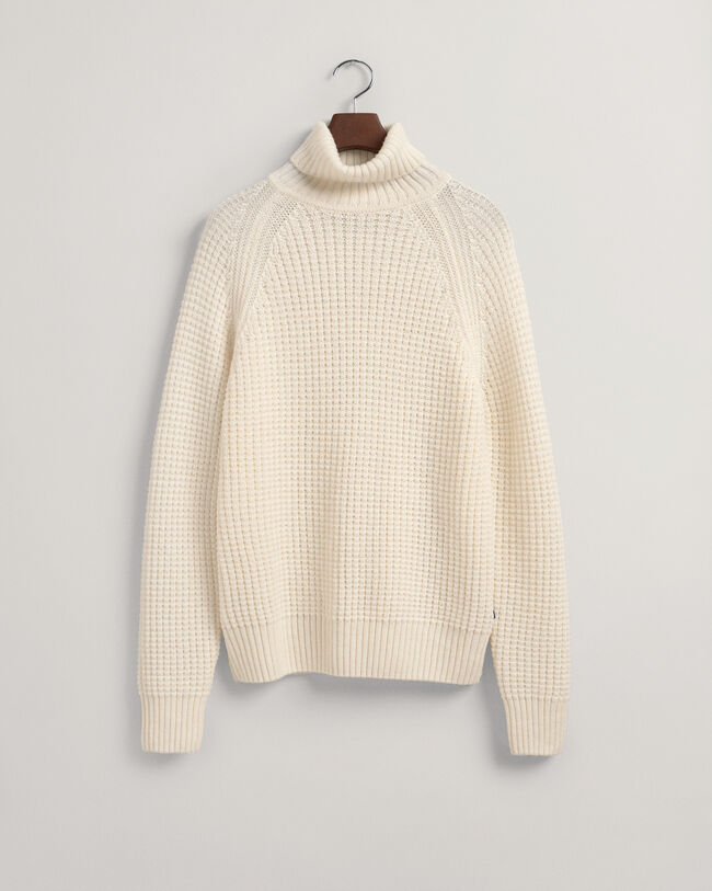 Jersey de cuello vuelto Textured