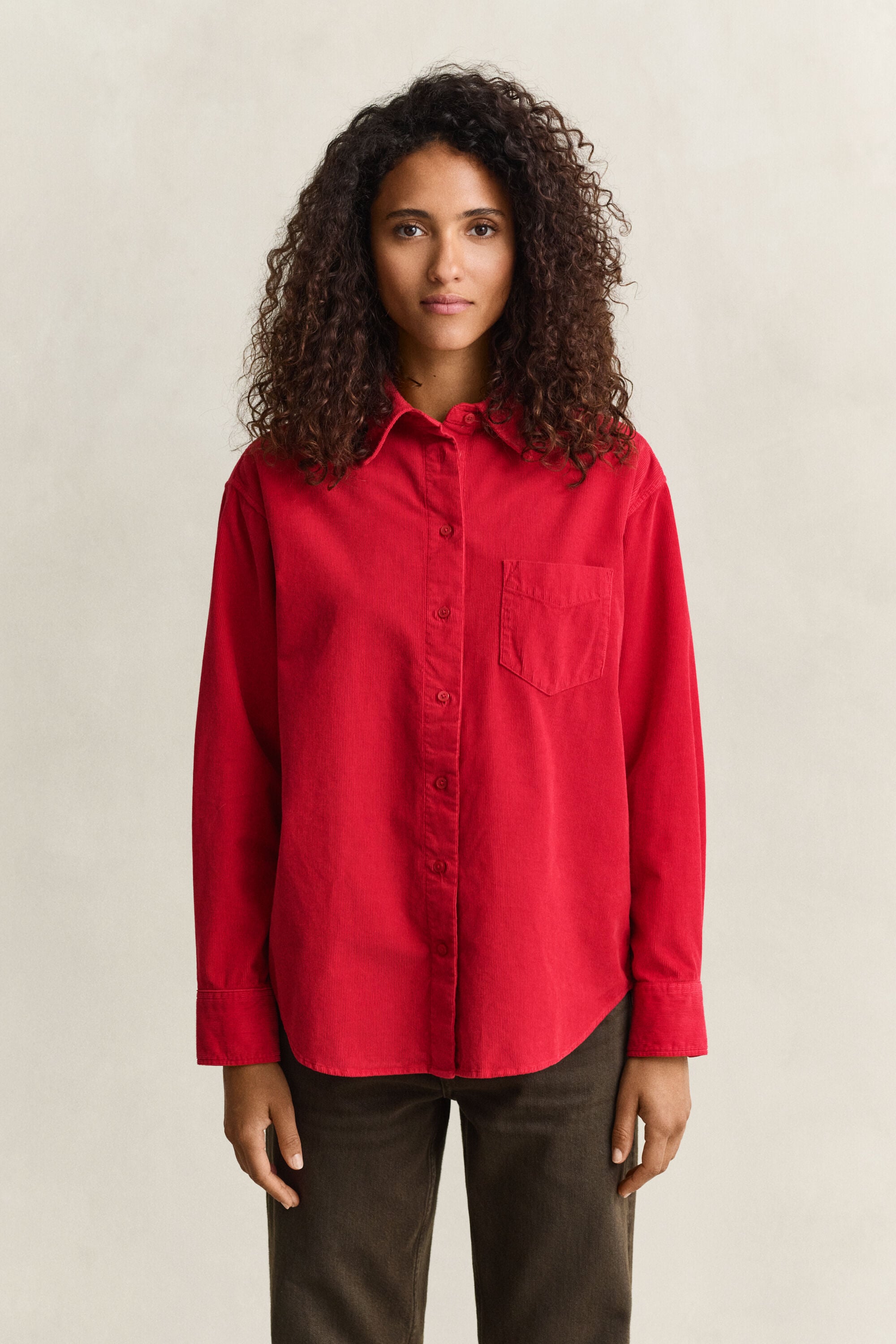 Camisa Relaxed Fit de pana