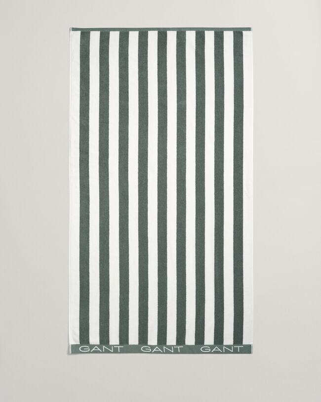 Toalla de playa de rayas en bloque