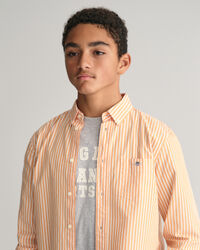 Camisa de popelina a rayas Shield Teens