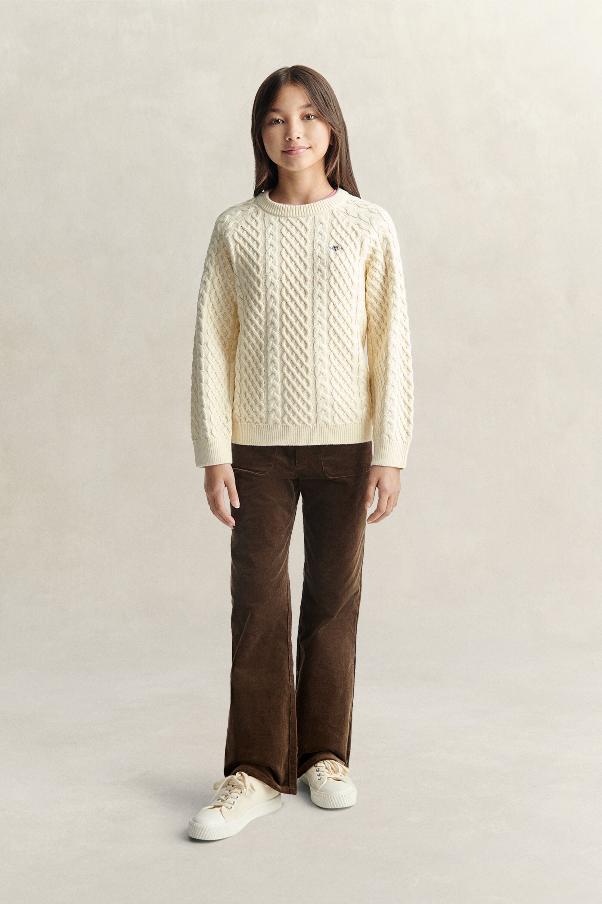 Jersey de punto grueso de ochos Teen Girls