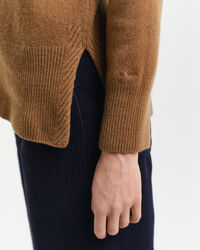 Jersey de cuello redondo con detalle de espiga