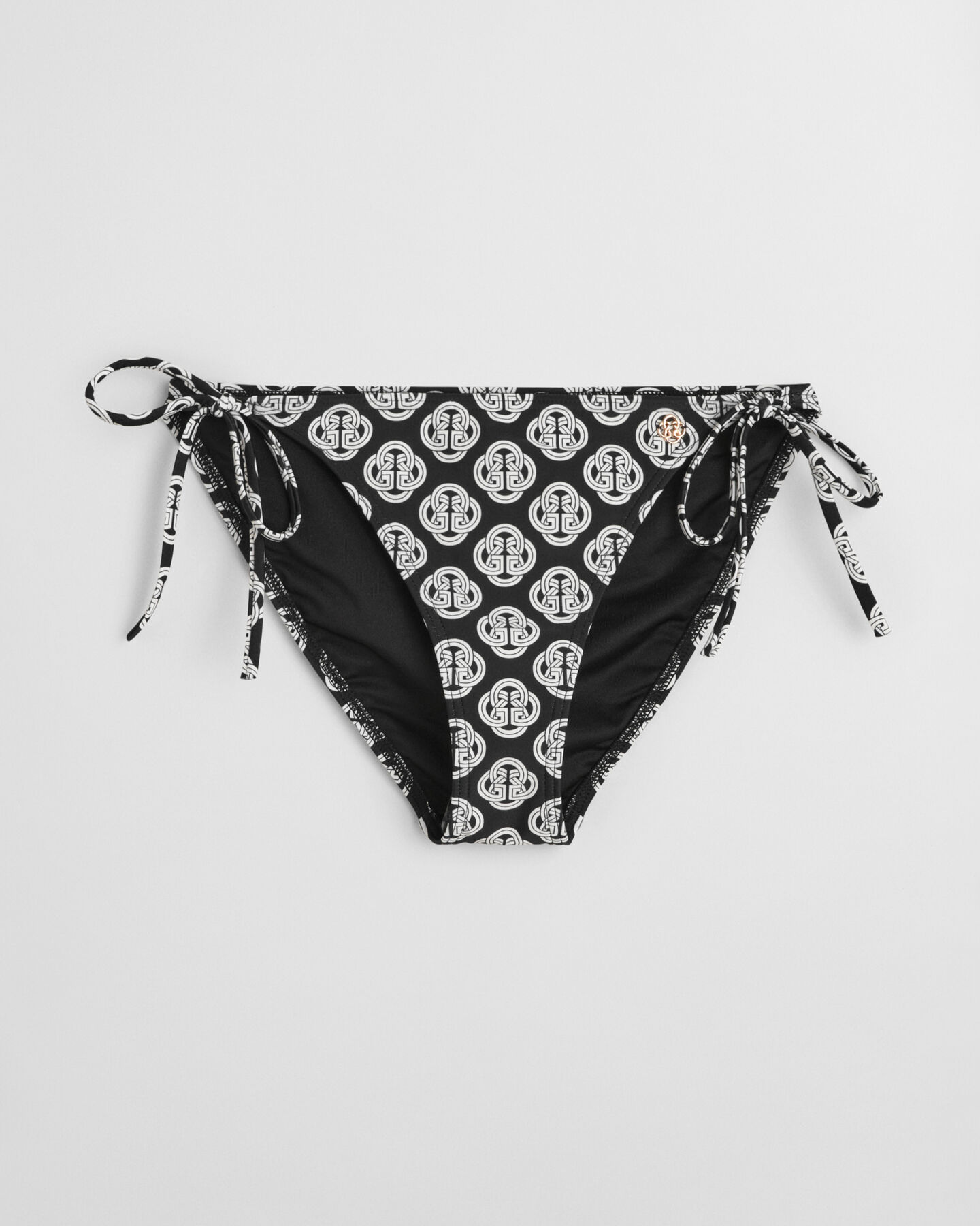 Braguita de bikini con lazada y estampado Monogram