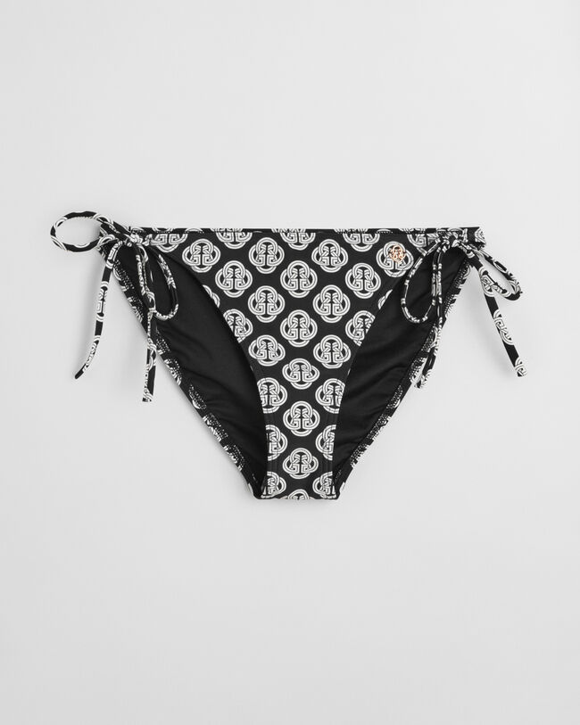 Braguita de bikini con lazada y estampado Monogram