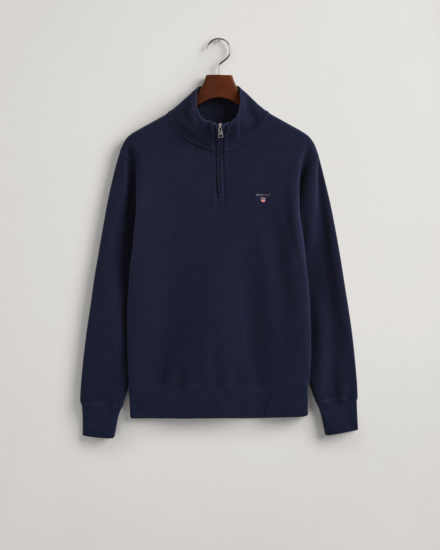 Sudadera con media cremallera Waffle