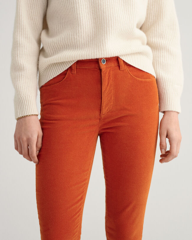 Vaqueros tobilleros Slim Fit de pana Farla