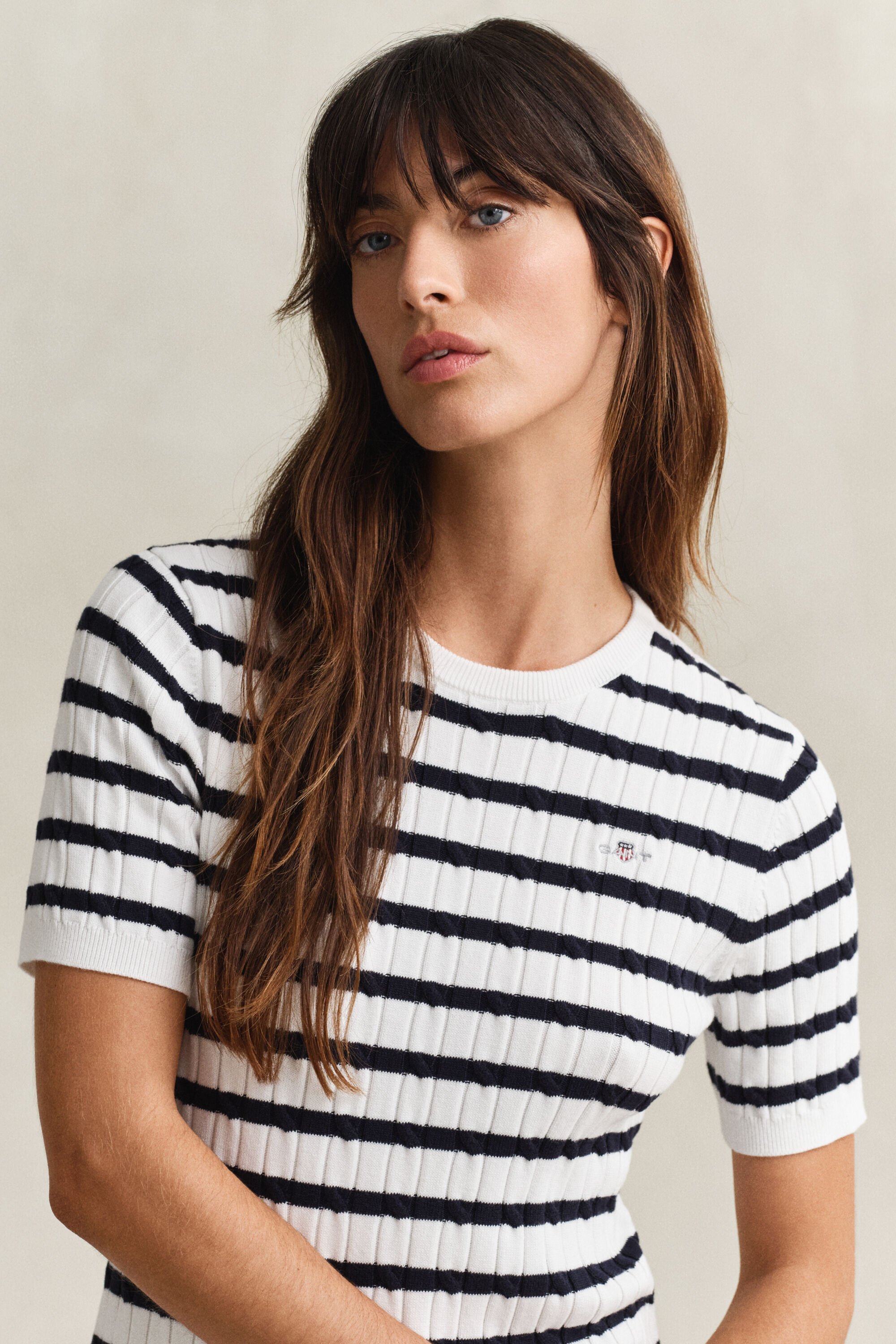 Vestido de punto de ochos de algodón