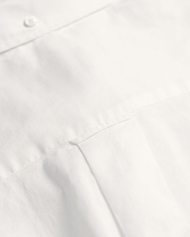 Camisa Regular Fit de manga corta en algod&oacute;n y lino