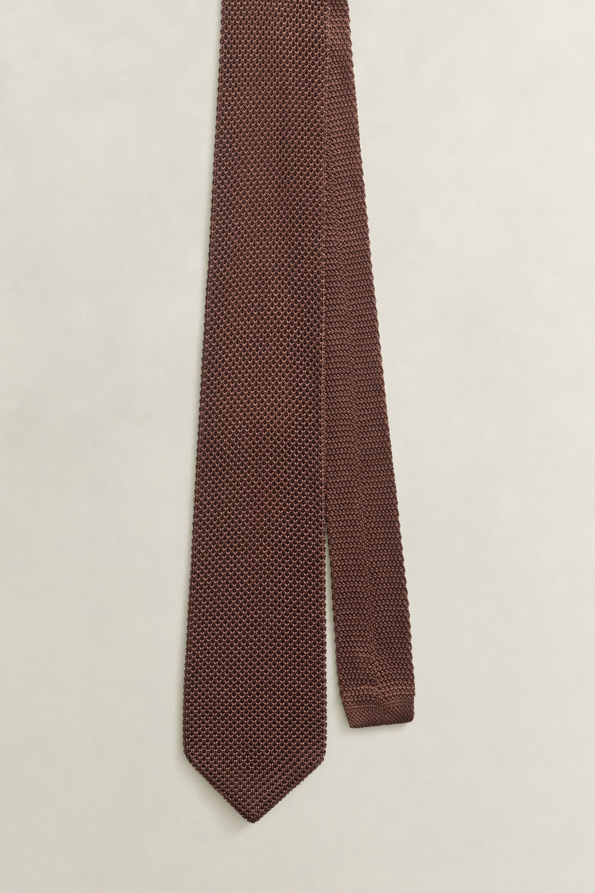 Corbata de punto de seda