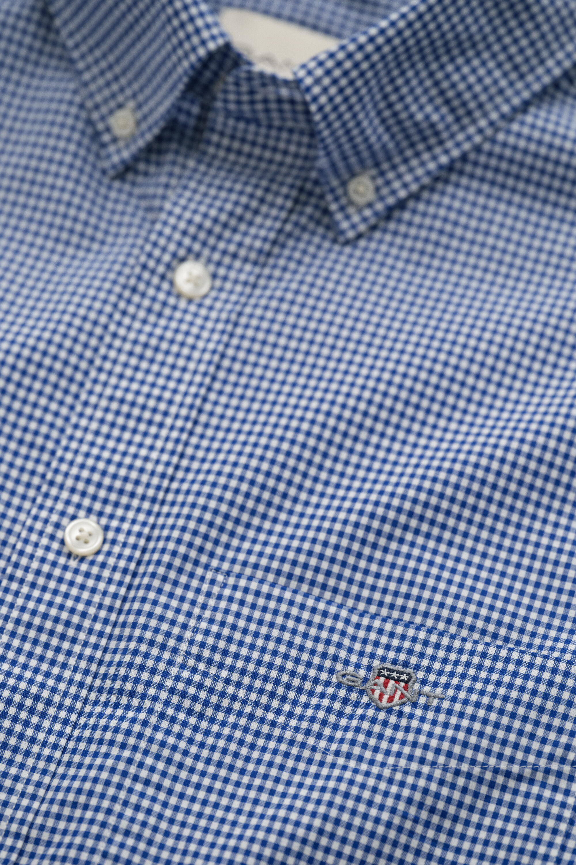 Camisa clásica de popelina de cuadros Vichy