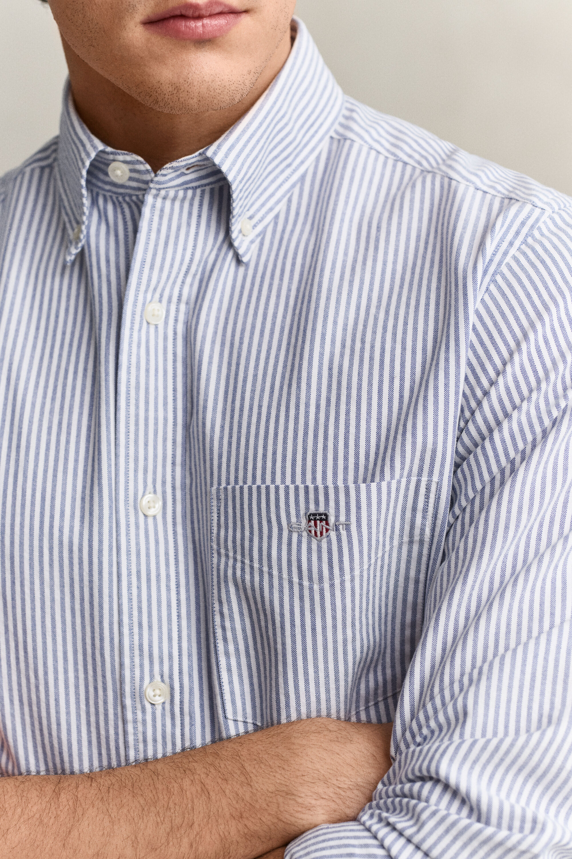 Camisa Oxford Regular Fit clásica de rayas