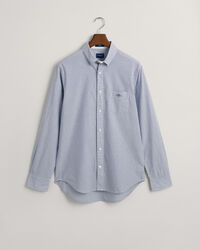 Camisa Oxford Regular Fit de rayas finas y lunares