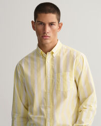 Camisa Regular Fit de rayas anchas en velarte