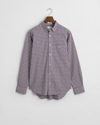 Camisa Regular Fit de popelina a cuadros peque&ntilde;os