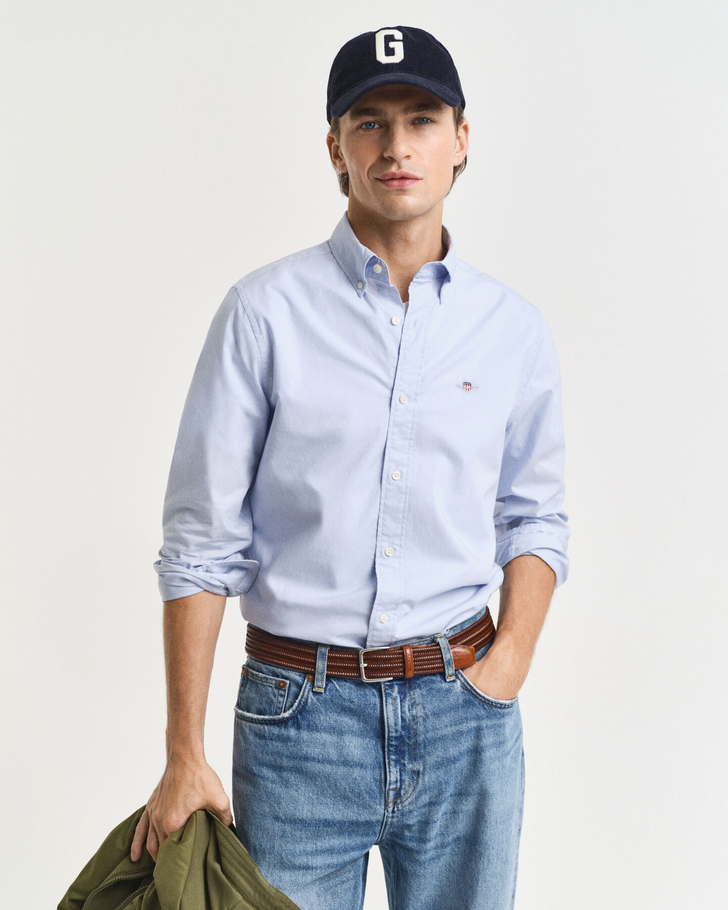 Camisa Slim Fit clásica de popelina