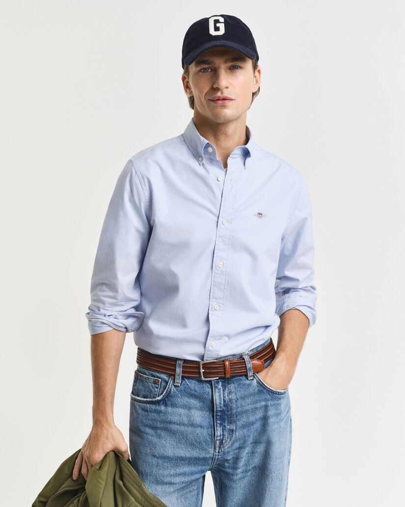 Camisa Slim Fit clásica de popelina