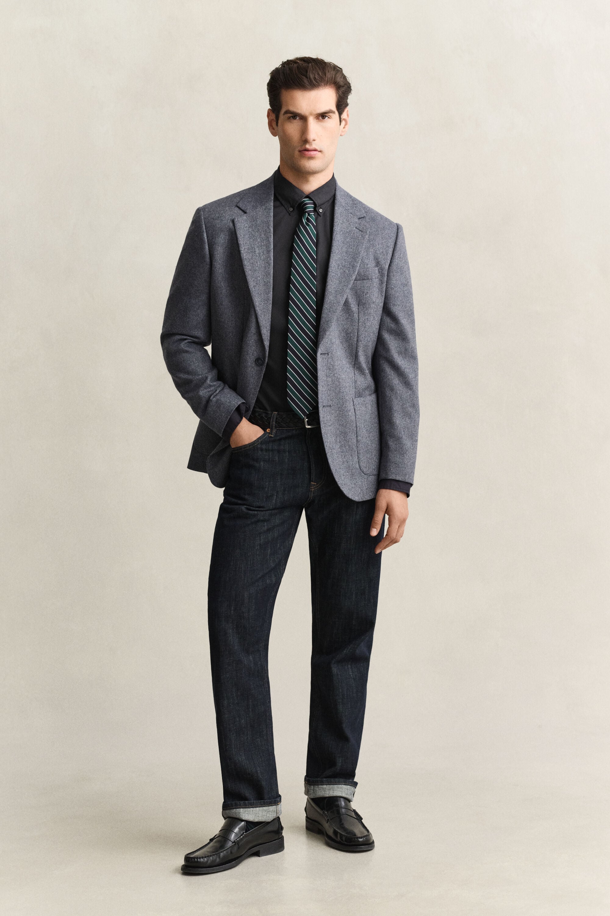 Camisa de popelina Slim Fit clásica