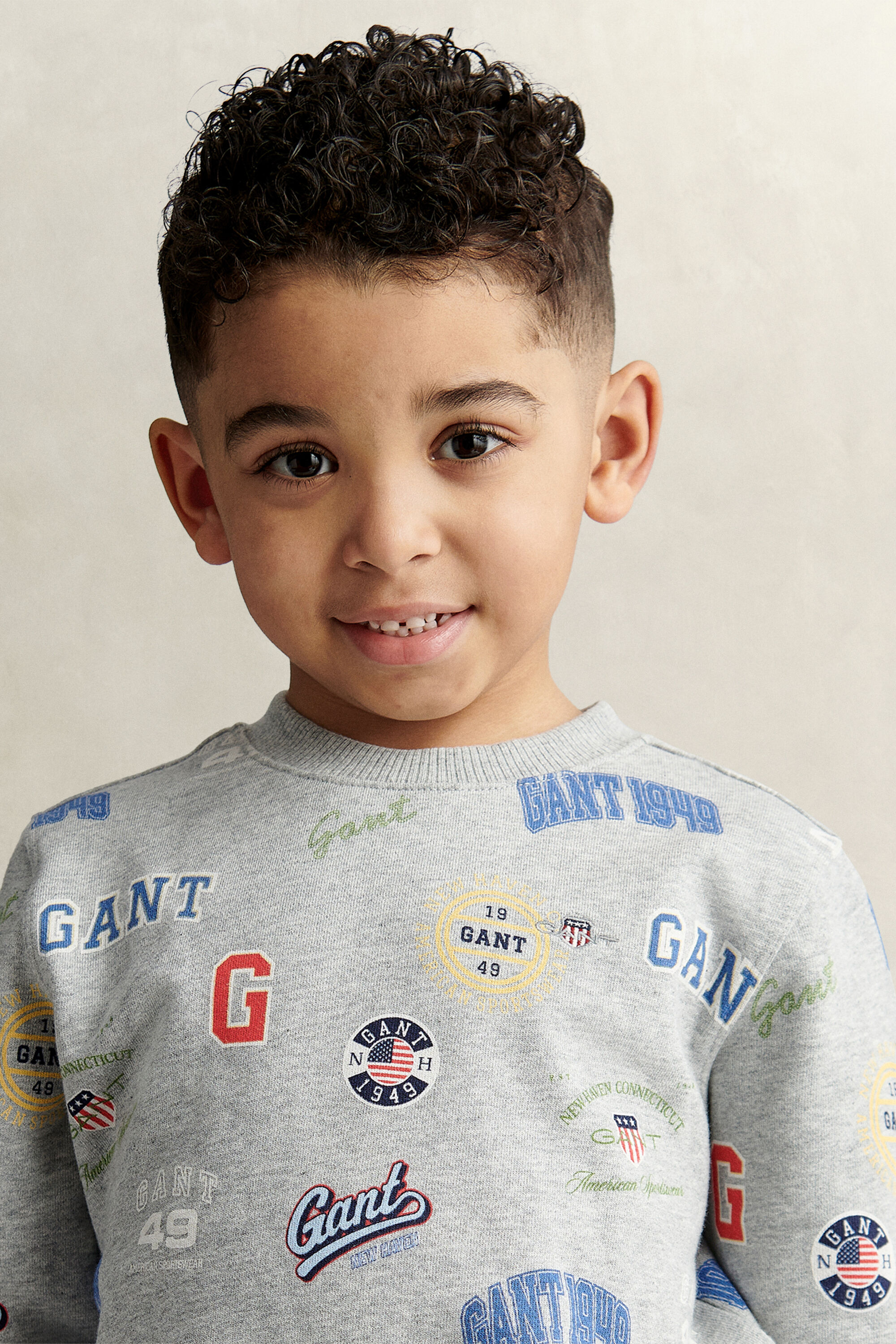 Conjunto estampado de sudadera y pantalones cortos de deporte Boys