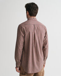 Camisa Regular Fit de sarga ligera a cuadros Vichy