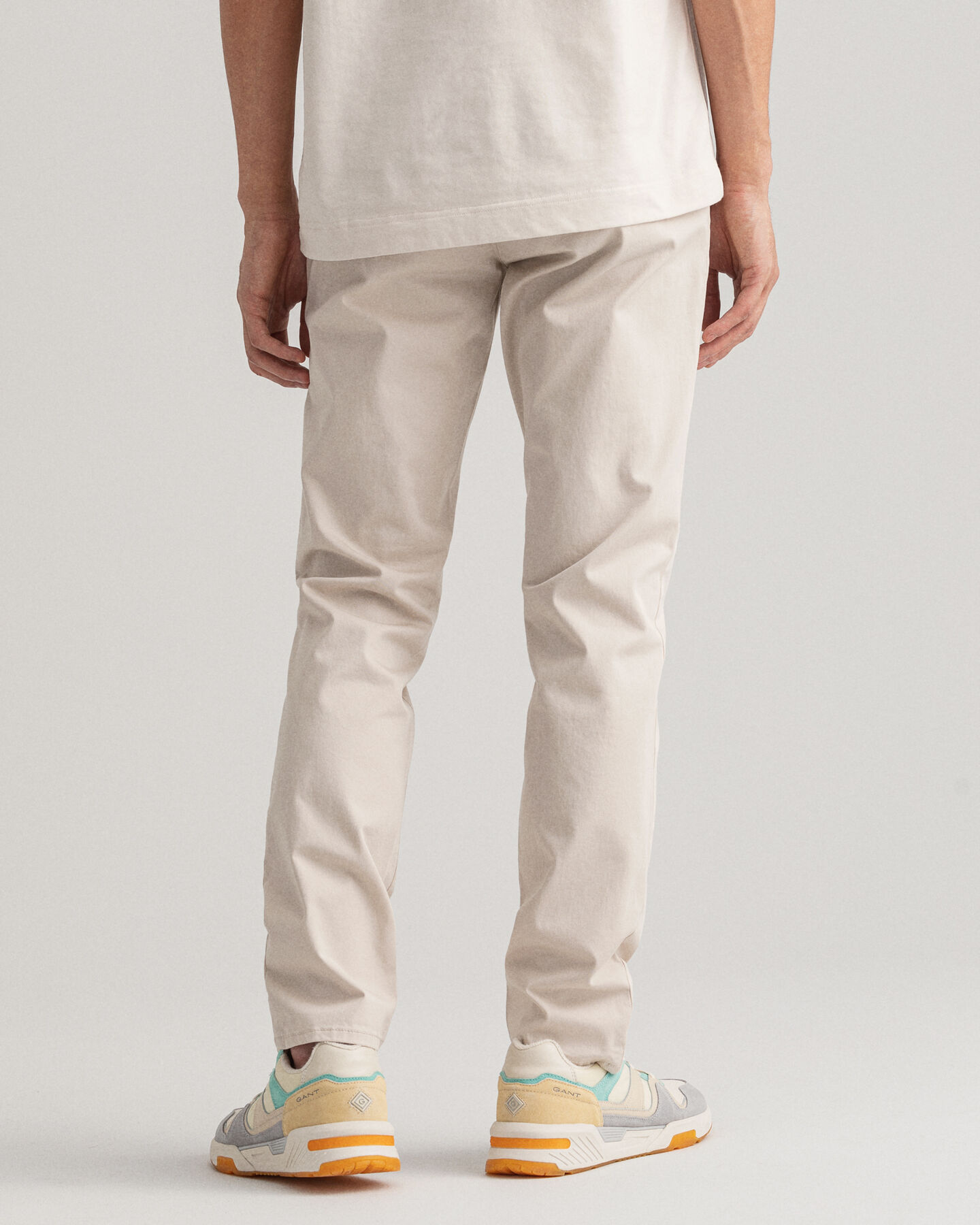 Pantalones chinos Slim Fit de sarga Hallden