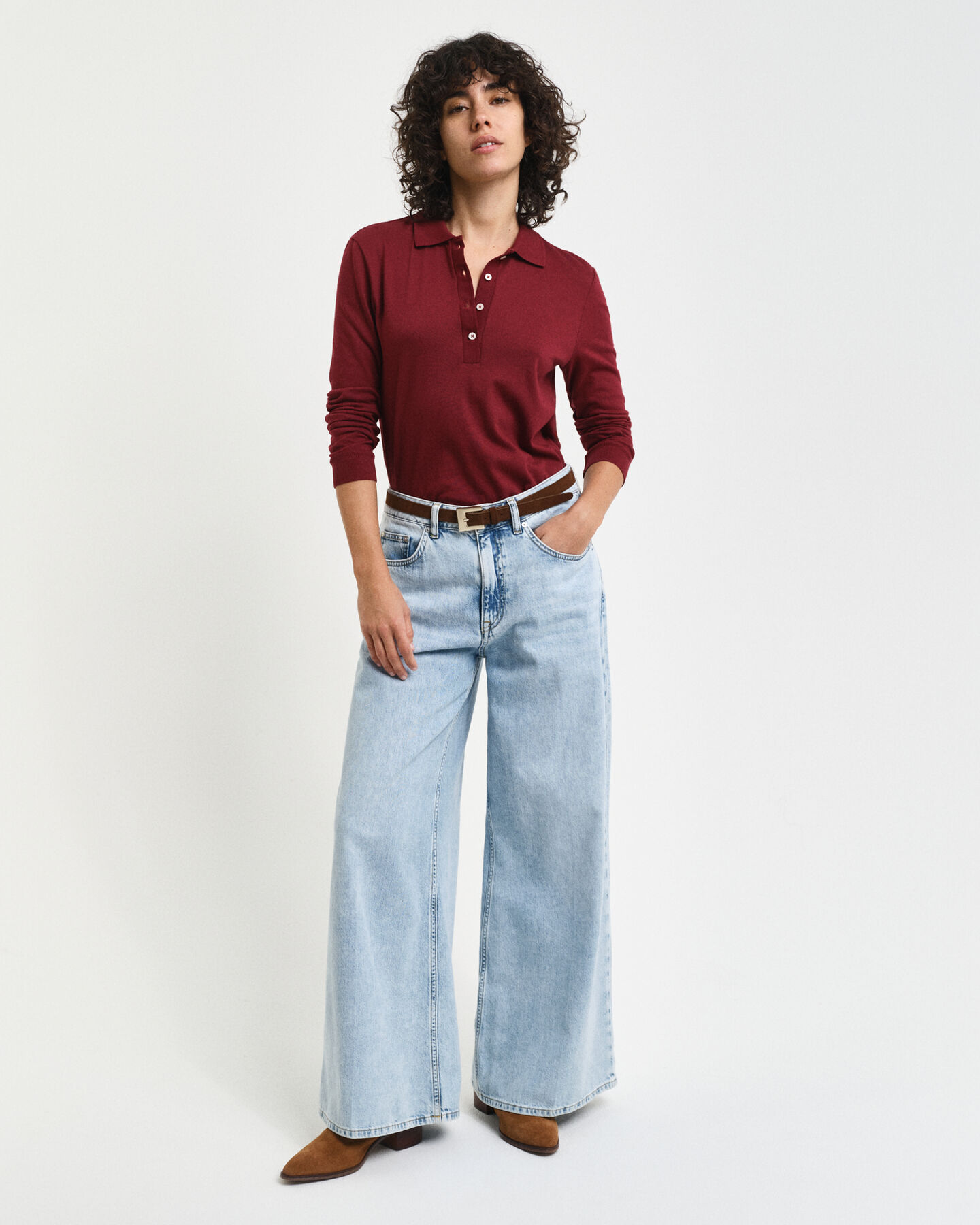 Polo de manga larga sin costuras