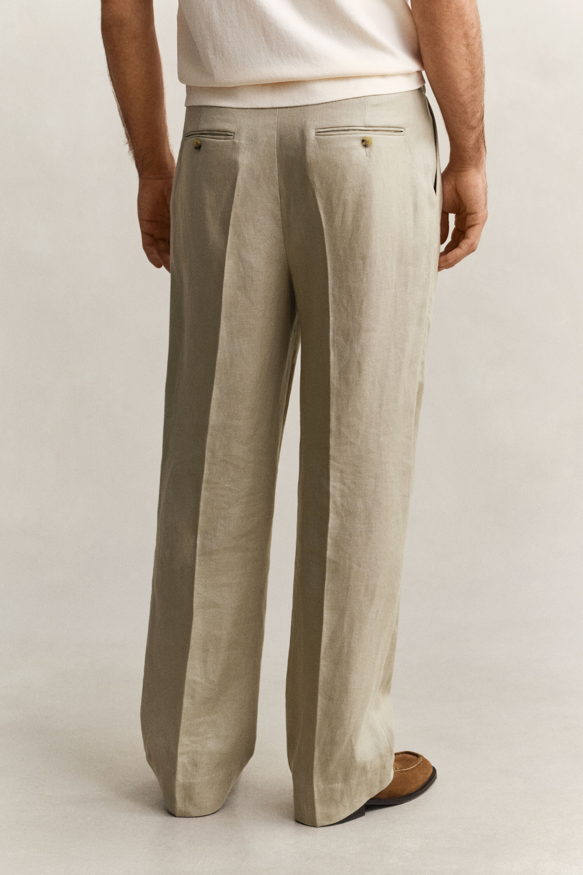 Pantalones de traje de lino