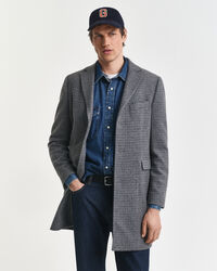 Abrigo de lana en dos tonos