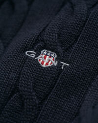 Jersey de punto de ochos de algodón con media cremallera Teens