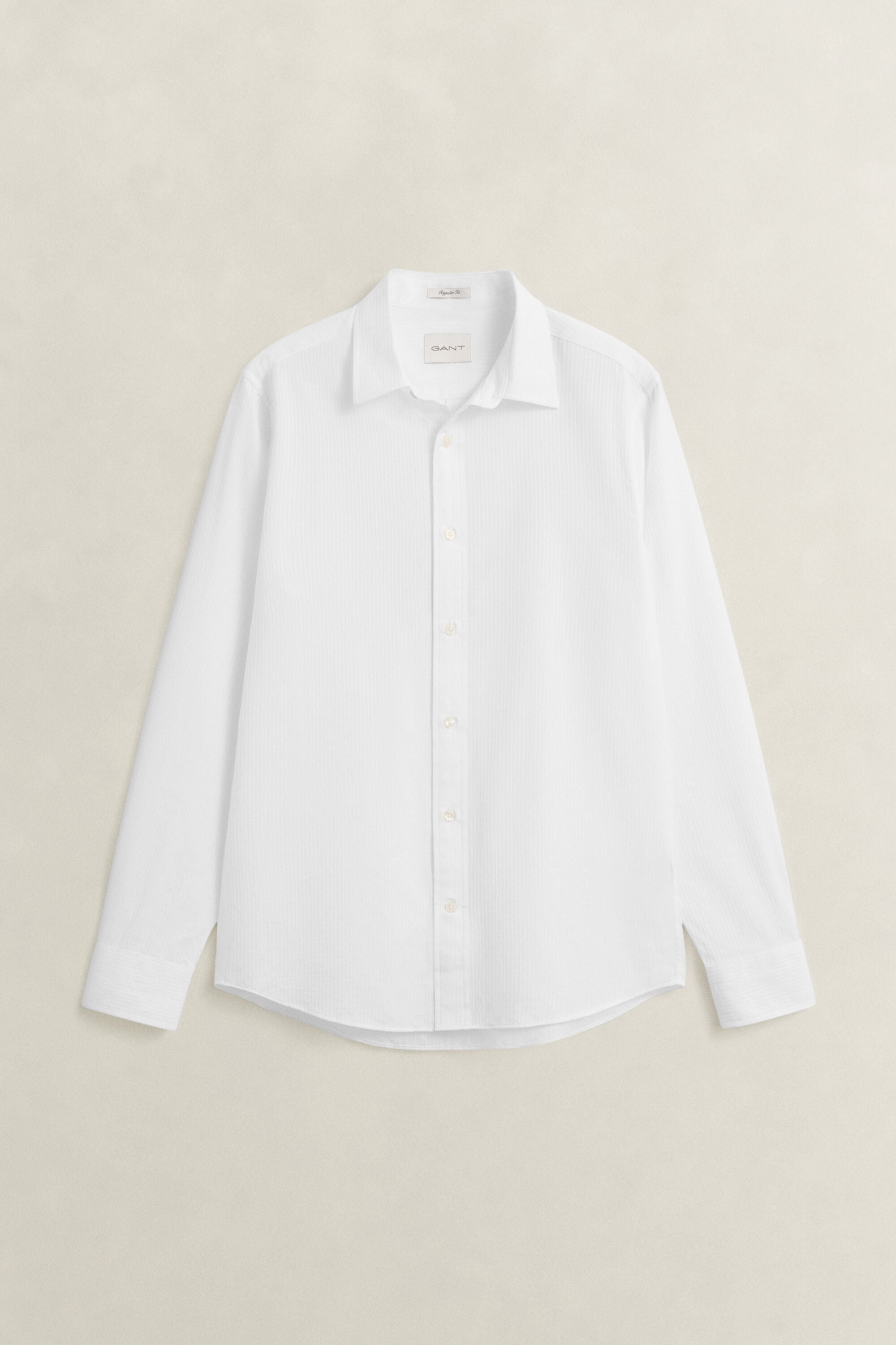 Camisa Regular Fit con textura labrada de rayas