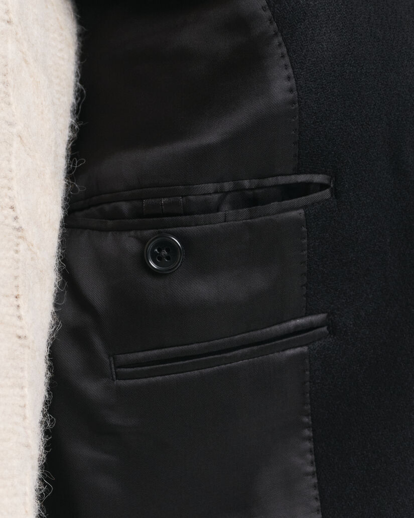 Abrigo de lana clásico