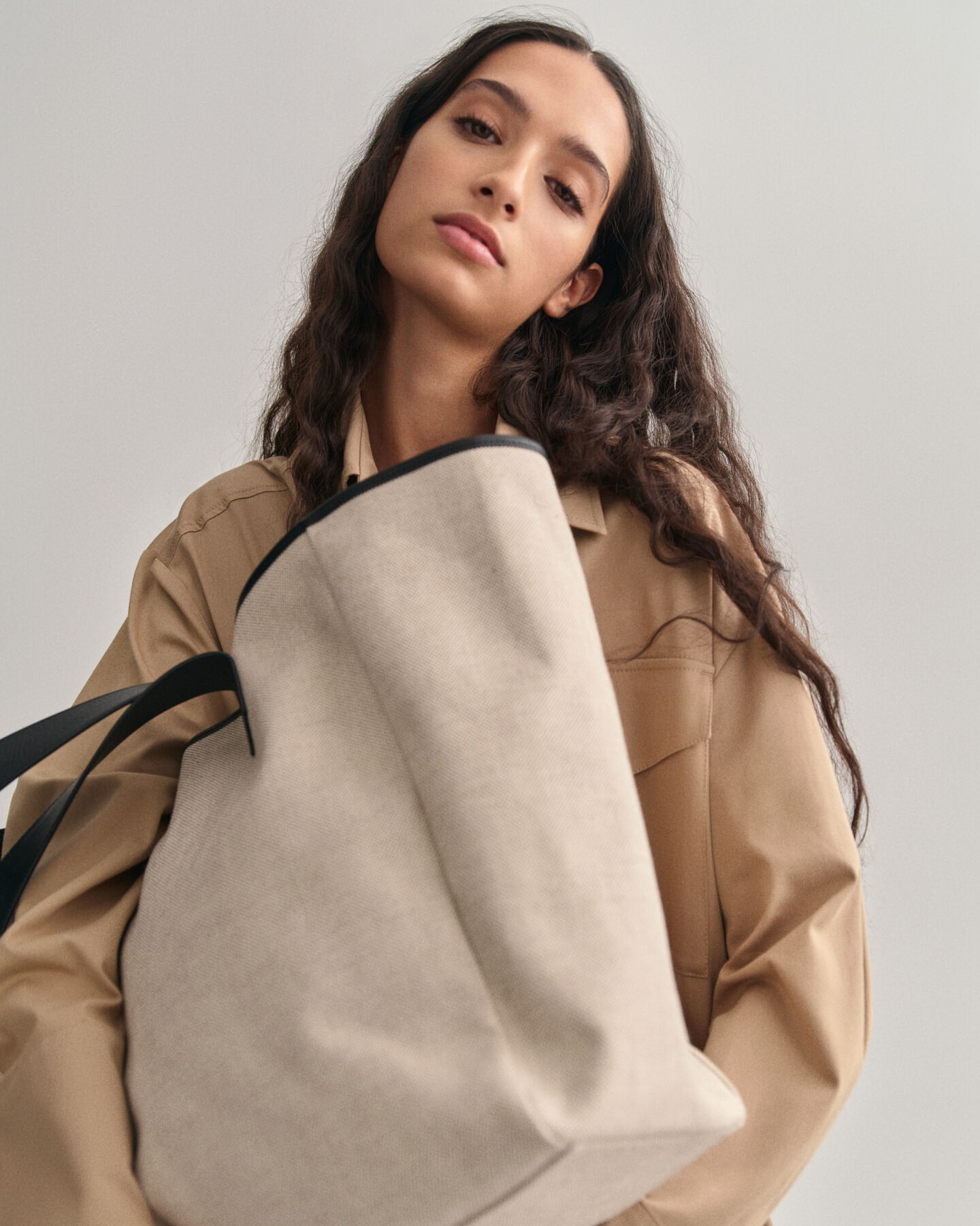 Bolso tote extragrande de lona