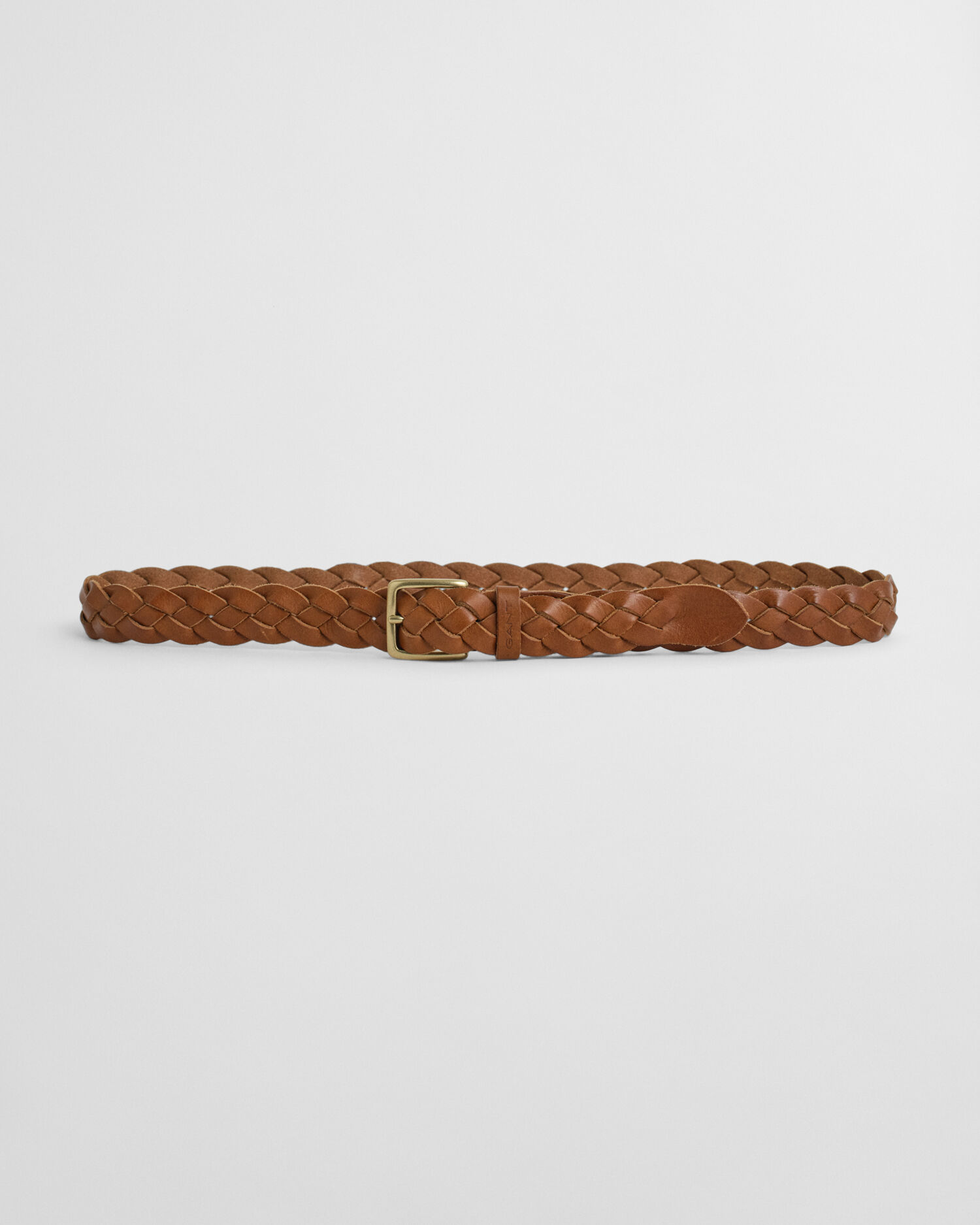 Cinturón trenzado de piel