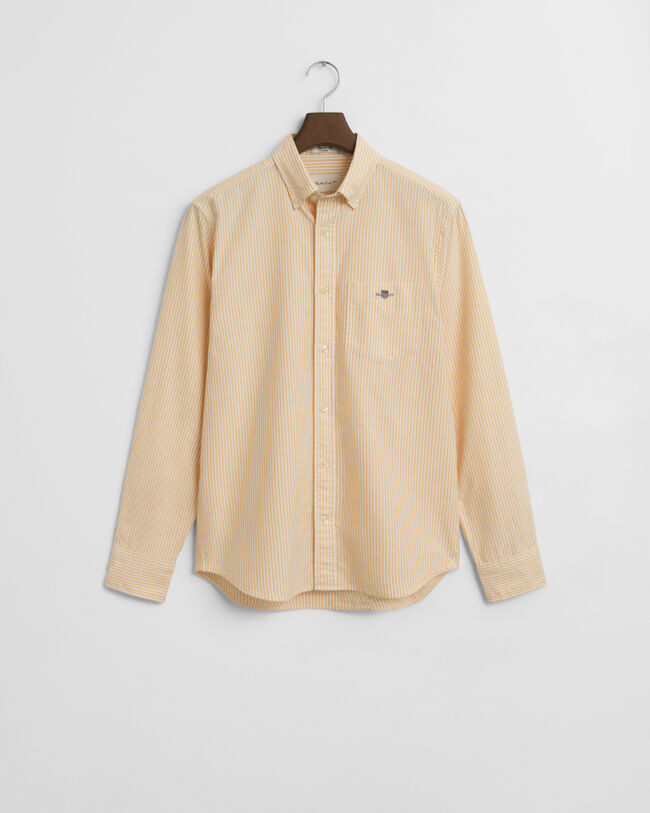 Camisa Oxford clásica Regular Fit de rayas finas