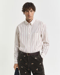 Camisa Relaxed Fit Heritage Poplin a rayas