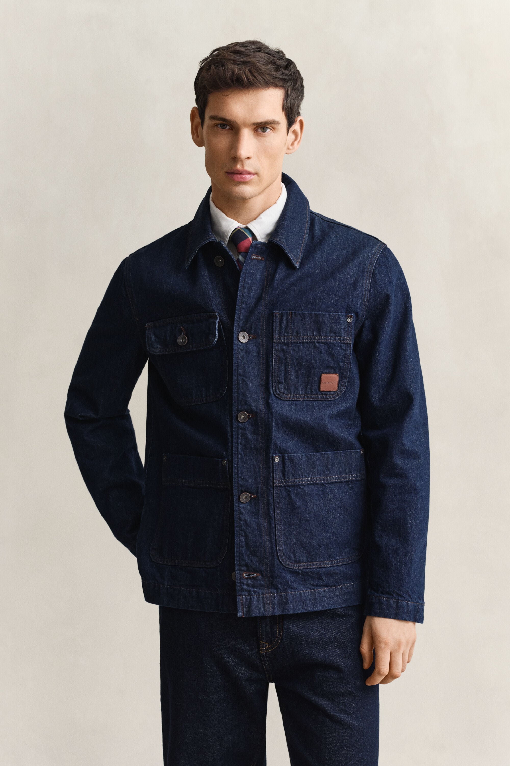 Chaqueta utilitaria añil
