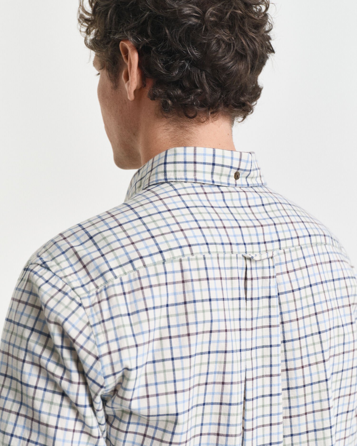 Camisa Regular Fit de sarga a cuadros Tattersall